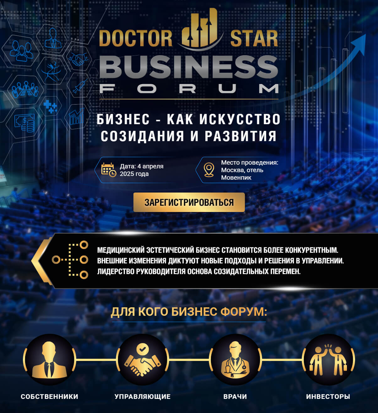 4 апреля 2025 г. - Doctor Star Business Forum - Бизнес как исскуство создания и развития - Doctor Star