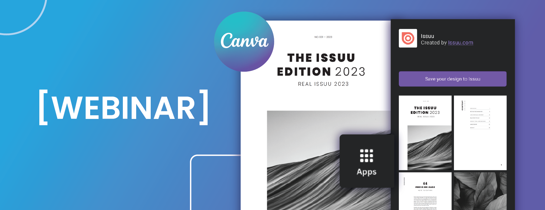 Create & Captivate: Amplify Your Designs with Issuu and Canva Mailservice?url=https%3A%2F%2Fd15k2d11r6t6rl.cloudfront.net%2Fpublic%2Fusers%2FIntegrators%2F669d5713-9b6a-46bb-bd7e-c542cff6dd6a%2F1269a2712d2741cdbb2df5b227b099aa%2FCanva%2520Webinar%25403x%2520%25281%2529