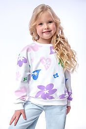 Свитшот Цветочки арт. СД-013-056 НАТАЛИ