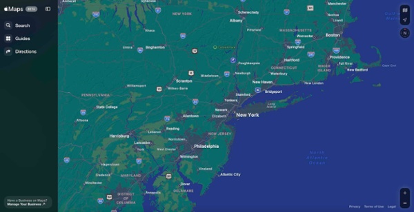 Карты Apple Maps теперь доступны в Интернете