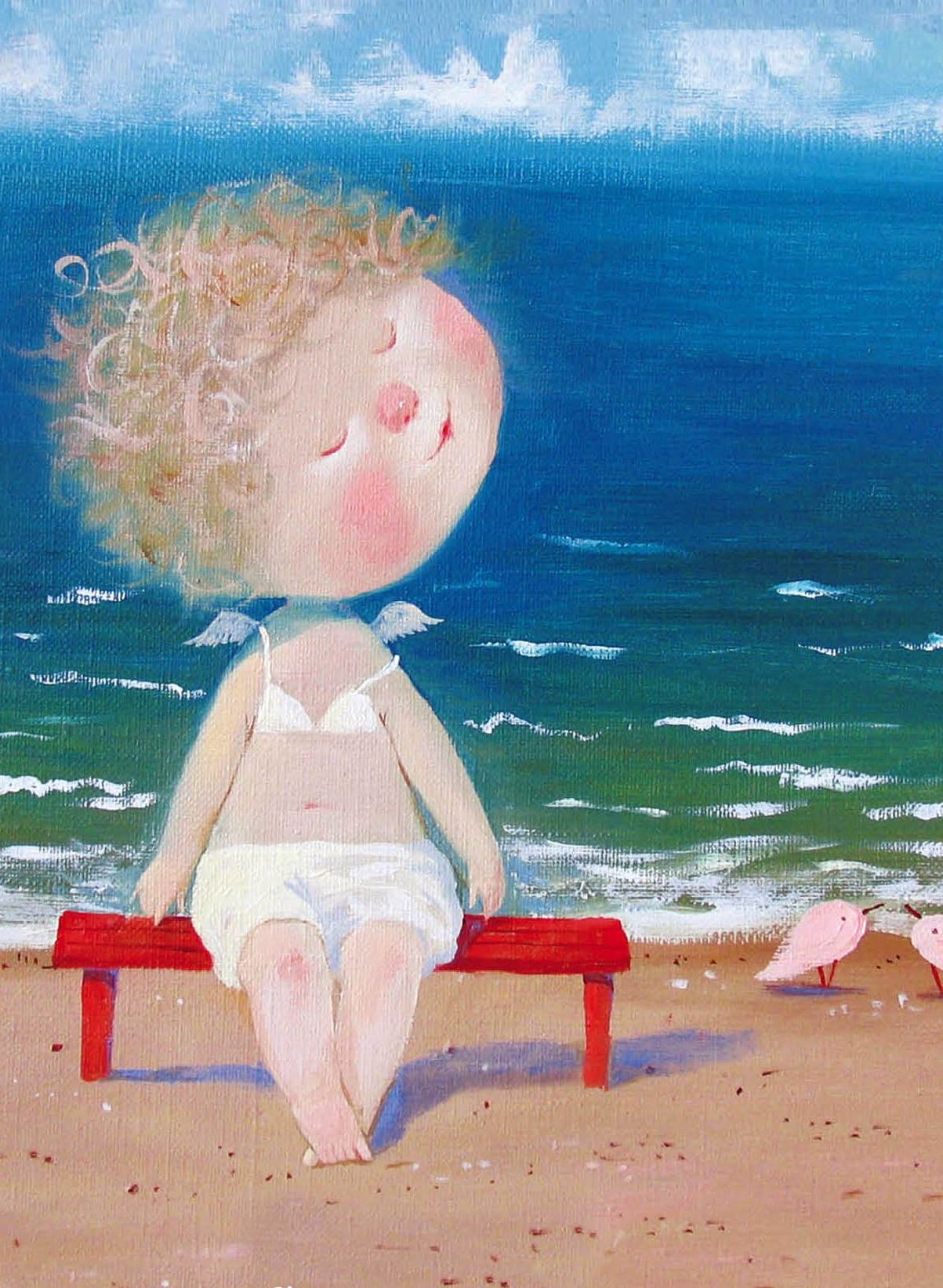Пришло время отдыхать. Картины Евгении гапчинской море. Гапчинская картины счастье.