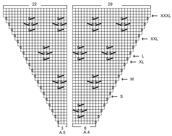 Пончо-джемпер «Земляничные качели» - cхема вязания от DROPS DESIGN