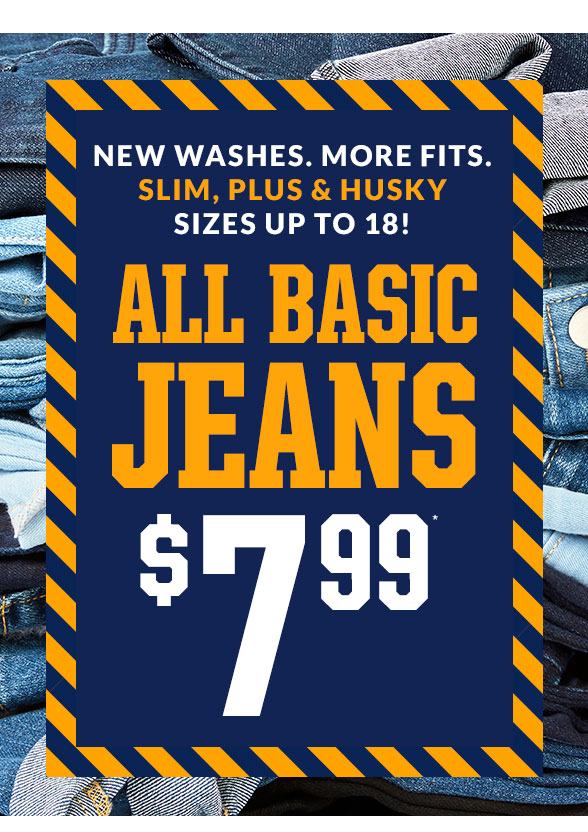 All Basic Jeans $6.99