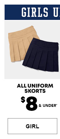 Girls Uniform Skorts