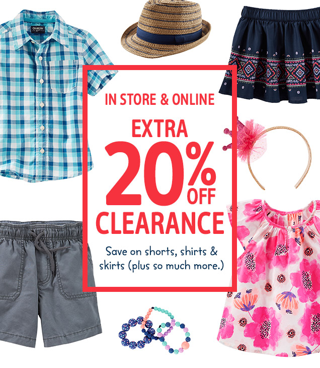 In store & online | Extra 20% off clearance | Save on shorts, shirts & skirts (plus so much more.)