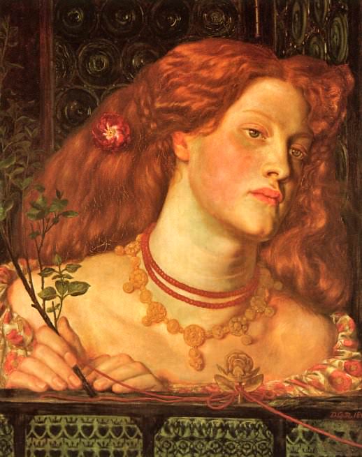 Rossetti, Dante Gabriel - Fair Rosamund 1861 (end. Россетти, Данте Габриэль