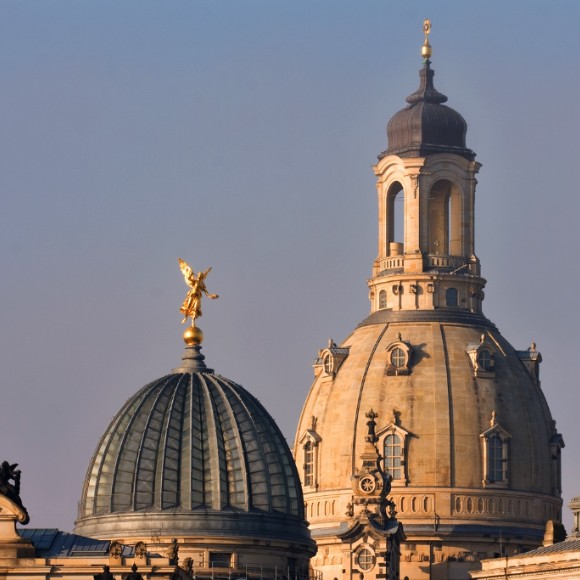 Dresden, Church of Our Lady and Academy of Fine Arts