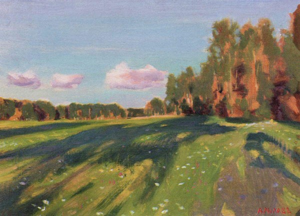 Пейзаж. Летний этюд (Тихий вечер). 1914