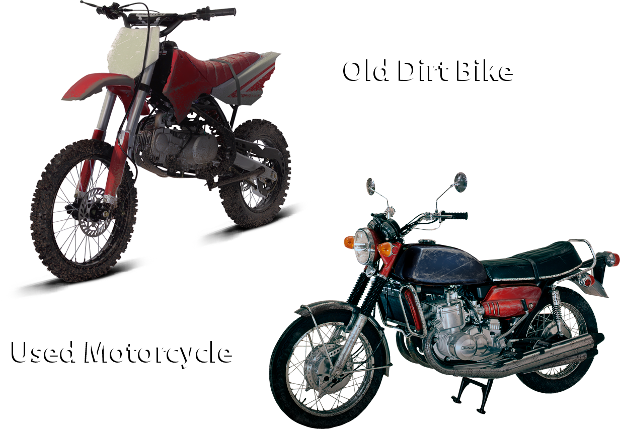 Old Dirt Bike and Used Motorcycle Concepts