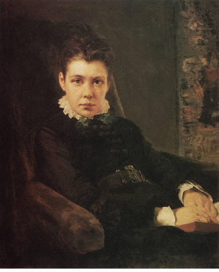  Портрет Веры Дмитриевны Хрущевой, сестры художника (1874). Автор:Василий Поленов. 