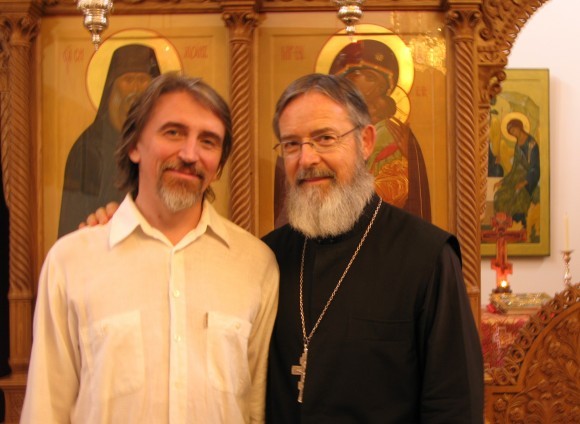 Павел Бусалаев и о. Мишель Кено, 2010 г. Фото из архива Павла Бусалаева