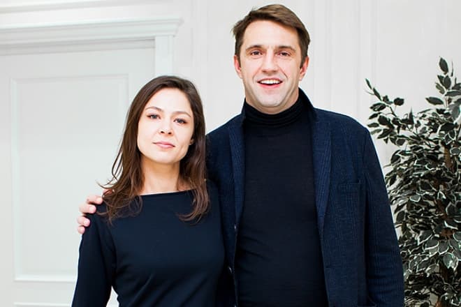 Елена Лядова с мужем