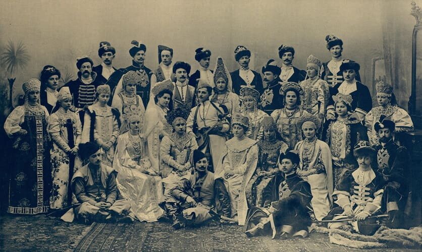 Фото, костюмированный бал 1903 г.
