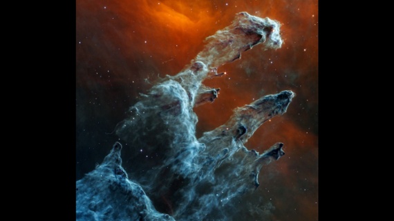 Космический телескоп Джеймса Уэбба сделал новое, сверхъестественное изображение Столпов Творения