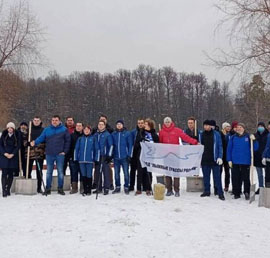 Активисты «Единой России»
Восточного округа Москвы провели
экологический субботник в парке
«Лосиный остров»