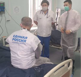 Районной больнице в Липецкой
области подарили реанимационные
мониторы и кислородные концентраторы